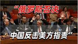 安理会表决：俄罗斯否决美日提出草案，中国反击美方指责
