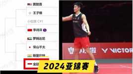 2024年亚洲羽毛球锦标赛前瞻。头号种子石宇奇遭遇离谱最硬签！完全不按套路出牌的抽签！